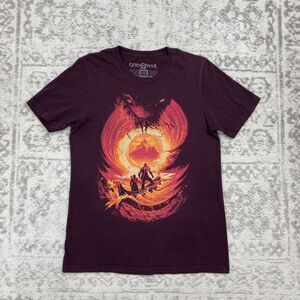 God Of War T Shirt Fangamer Exclusive Red Kratos / Atreus Shirt Size Medium